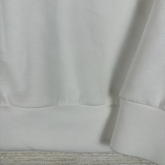 SPANX AirEssentials Crew Neck Sweatshirt in Powder Sz Med Cream Color - Picture 6 of 16